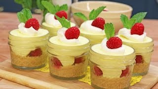 Lemon Raspberry Cheesecakes  No BAKE  Single serve or recipe for 12  My Cupcake Addiction [upl. by Irtimid]