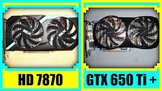 HD 7870 vs GTX 650 Ti BOOST in 2022 [upl. by Hole]