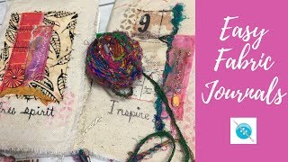 Easy Fabric Journal with Easy Binding [upl. by Ettecul]