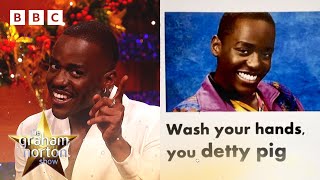 Ncuti Gatwa on THAT meme  The Graham Norton Show  BBC [upl. by Eicrad]