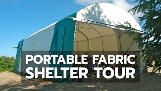 DEMO Portable Fabric Shelter Tour [upl. by Sarene]