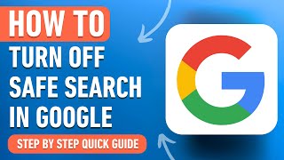 How to Turn Off Safe Search in Google 2024 Easy Tutorial [upl. by Grindlay]