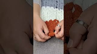 How to knit chunky blanket with your hands [upl. by Nhguavoj]