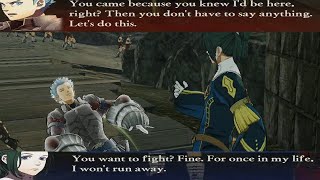 Fire Emblem Warriors Three Hopes  Linhardt vs Caspar Unique Dialogue At Gronder Field [upl. by Aikkan]