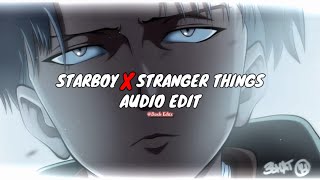 Starboy x stranger things  the weeknd C418 remix edit audio quitezyaudios [upl. by Neeuq]