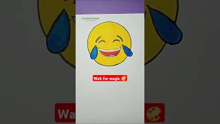 How to draw laughing emoji 😂 art shorts ytshorts drawing [upl. by Dennie]