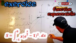 exercice  étude fonction exponentielle 2 bac [upl. by Yornek]