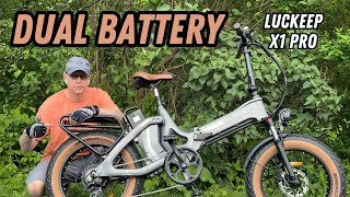 Dual Battery Fat Tire with 80 Mile Range  Luckeep X1 Pro [upl. by Oneal]