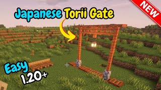 How To Build A Japanese Torii Gate minecraft tutorial [upl. by Damalas]