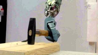 Robot Arm Using a Hammer [upl. by Callan]