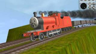 Thomas TrainzJames Down Hill [upl. by Adrian]