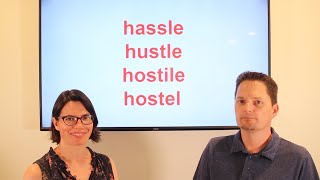 American Pronunciation HASSLE HUSTLE HOSTILE HOSTEL [upl. by Naleek671]