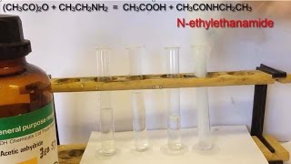 Ethanoic Anydride 1 Reaction demos with nucleophiles [upl. by Oirad496]