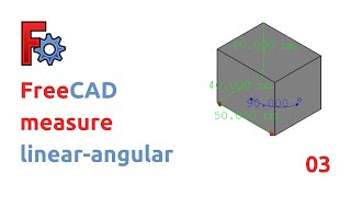 freecad  measure linearangular [upl. by Livvi]