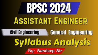 BPSC AE VACANCY 2023  General Engineering Analysis  How to Prepare bpsc ae general engineering [upl. by Churchill]