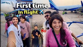 My first flight ✈️  Sapna pura ho Gaya 🥹  dheerajkevlogs vlog [upl. by Yreved438]