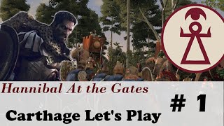 Total War Rome 2  Carthage Lets Play pt 1  Fighting for Spain [upl. by Vickey]