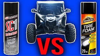 Tire Shine Foam VS SC1 Which Is Better For Making Your ATVUTV SHINE [upl. by Asiled]