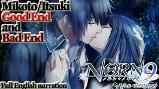 Norn9Lets Play MikotoItsuki Part 7 Both Endings  full English narrationPS Vita [upl. by Ainavi]