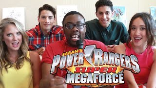 POWER RANGERS Super Megaforce Cast Interview  Black Nerd [upl. by Erdied884]