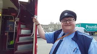 The red Routemaster bus returns to London streets [upl. by Nevetse]