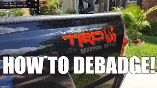 How to Properly Debadge Your Toyota Tacoma [upl. by Sherourd]