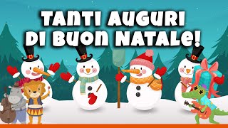 TANTI AUGURI DI BUON NATALE  Canzone per bambini Con testo [upl. by Nalyac]