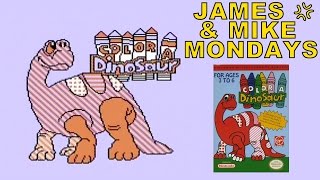 Color a Dinosaur NES Video Game James amp Mike Mondays [upl. by Esdnil991]