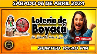 Resultado de LA LOTERIA DE BOYACA del SÁBADO 06 de abril 2024 loteria loteríadeboyacá [upl. by Essilec563]