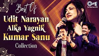 Best Of Alka Yagnik Kumar Sanu Udit Narayan  Bollywood 90s Romantic Hits  90s Hits Video Jukebox [upl. by Patten]