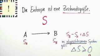 Reaktionsentropie  Chemie  Physikalische Chemie [upl. by Eltrym]