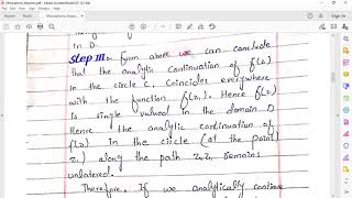 Monodromy Theorem  Complex Analysis  Professor Maqsood Ali Abbas [upl. by Urquhart952]