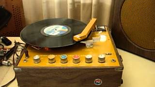 vintage Newcomb EDT1270V portable suitcase classroom record player LPs 78s [upl. by Hamirak]