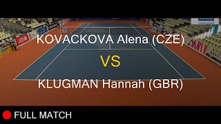 KOVACKOVA Alena CZE VS KLUGMAN Hannah GBR  Open Super 12 Auray 2020 [upl. by Sedberry]