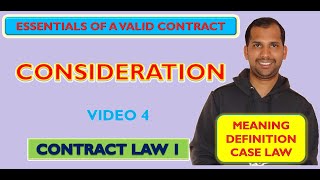 Lawful Consideration  Meaning and Definition  Section 2d  The Indian Contract Act 1872 [upl. by Eceinert]