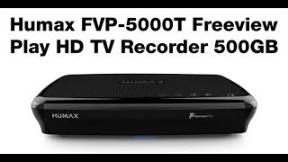 Humax FVP5000T 500GB Freeview Play Features [upl. by Gesner]