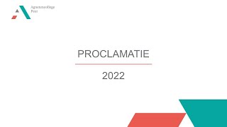 Agnetencollege  Proclamatie 2022 [upl. by Aiel]