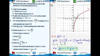 16  Logarithme Népérien Correction Exercice Bac Math  Science  Technique  Info  Eco [upl. by Ahterahs]