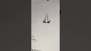 My New Video Nose ka Sketch banane ka ideas sketch shorts shortsfeed [upl. by Noleta922]