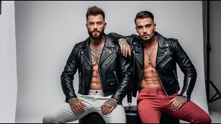 Brutality and Elegance Mens Fashion in Leather Clothes1 [upl. by Sabanrab]