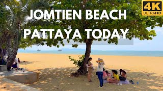 4K Walk along Jomtien Beach in Pattaya Thailand 2024 [upl. by Aihsrop615]