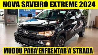 NOVA PICAPE VOLKSWAGEN SAVEIRO EXTREME 2024  RIVAL DA FIAT STRADA [upl. by Elletnwahs581]