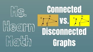 Connected and Disconnected Graphs and Their Components in Graph Theory [upl. by Artemahs451]