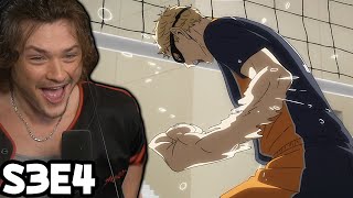 TSUKI BLOCKS USHIJIMA  Haikyu Season 3 Episode 4 Reaction [upl. by Eniamret]