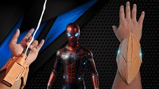 How To Make Iron Spiderman Web Shooter  Without Spring and Magnet [upl. by Esorrebma473]