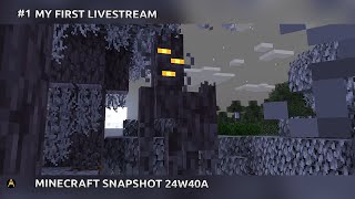 1 My First Livestream Minecraft Snapshot 24w40a [upl. by Kella952]