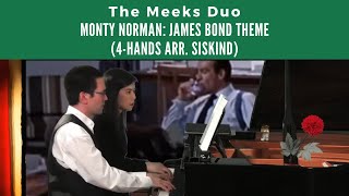 quotJames Bondquot Theme by Monty Norman arr 4hands piano by Siskind [upl. by Ahtnamys]