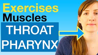 EXERCISES for THROAT muscles Dysphagia Pharynx [upl. by Pownall]