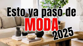 Descubre que ya NO será tendencia en decoración para 2025 y Actualiza tu hogar [upl. by Ehc]