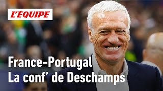 Didier Deschamps après FrancePortugal  quotLe groupe a été au bout de luimêmequot [upl. by Znerol]